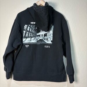 Black Graphic Hoodie NY New York City